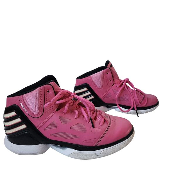 Adidas Adizero Tennis Shoes Mens Size 6 Pink Sprint Web Sneakers - Picture 1 of 11